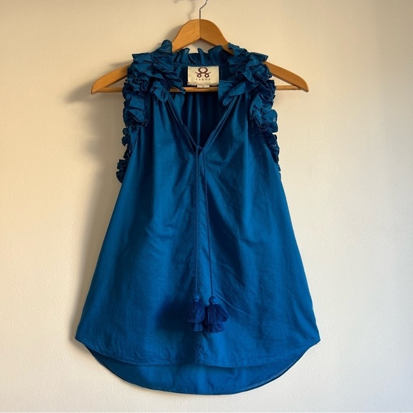 Figue Fabiana Top In Blue - Picture 3 of 15